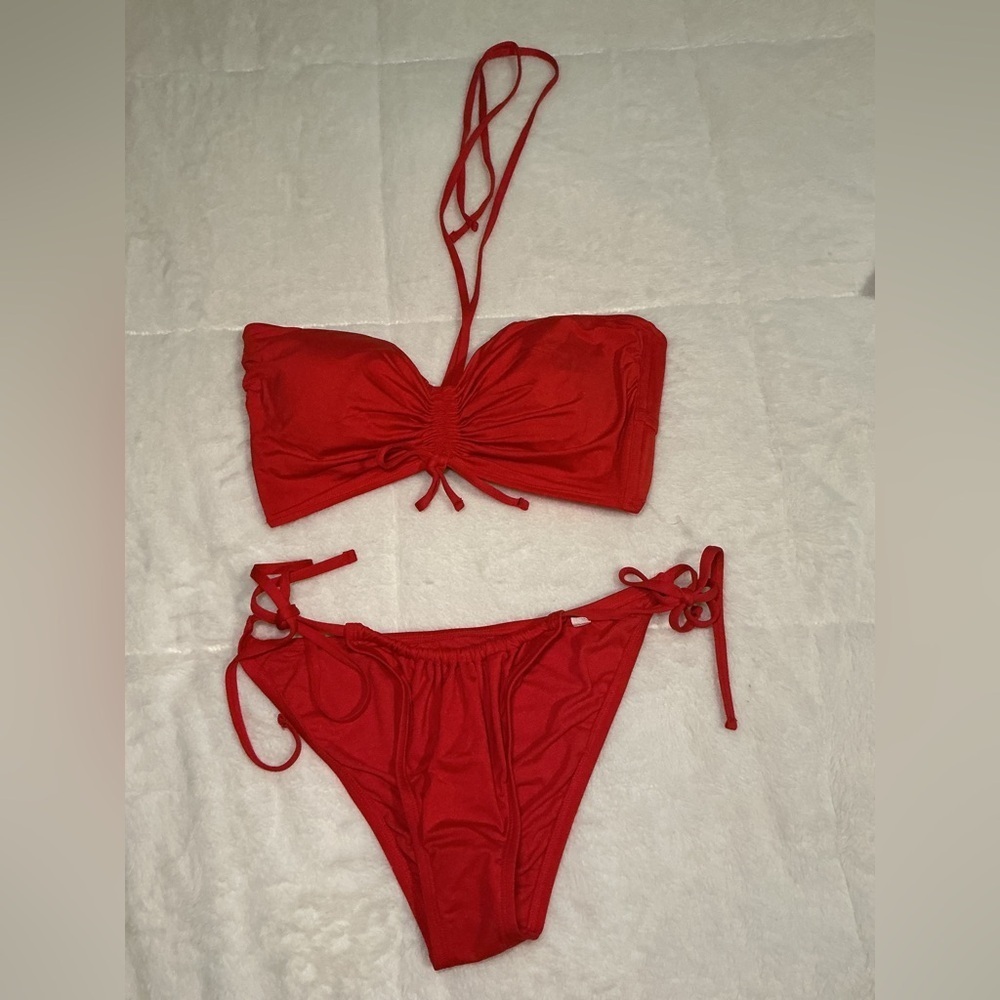 Red Bikini Set - Picture 2 of 8